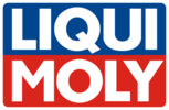 Liqui Moly Logo mit blauem und rotem Hintergrund