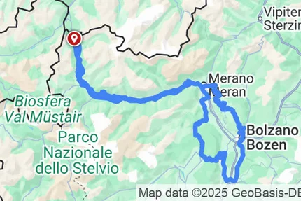 Gampen Pass with Lake Kaltern and Hafling