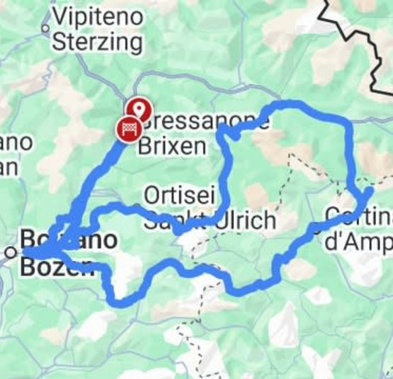 Drie bergtoppen Dolomieten Tour Lang Drie bergtoppen Dolomieten Tour Lang