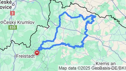 Waldviertel en Kampstausee 250 km