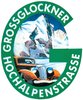 Logo der Großglockner Hochalpenstraße mit Berg und altem Auto